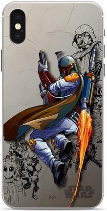 Disney Etui Star Wars™ Boba Fett 003 iPhone XS szary/gray SWPCBOBA722 Gwiezdne Wojny