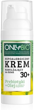 Krem OnlyBio Prebiotyki + Olej ze Słodkich Migdałów hipoalergiczny nawilżający 30+ na dzień 50ml