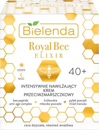 Bielenda Royal Bee Elixir 40+ Intensywnie nawilżający krem przeciwzmarszczkowy 50 ml