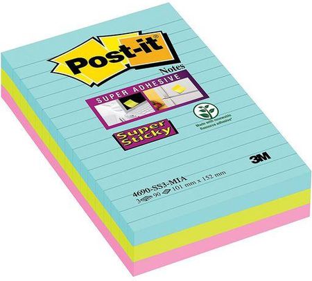 Post-It Karteczki Super Sticky 101X152Mm W Linię