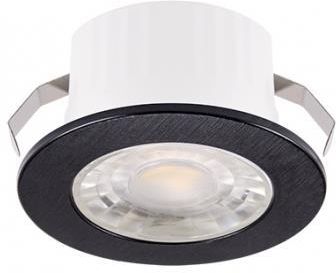 Ideus łazienkowe oczko stropowe LED Fin C 3W 245lm 4000K czarne IP44 03873 (3873)
