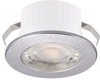 Ideus łazienkowe oczko stropowe LED Fin C 3W 245lm 4000K srebrne IP44 230V/ 50Hz (3871)