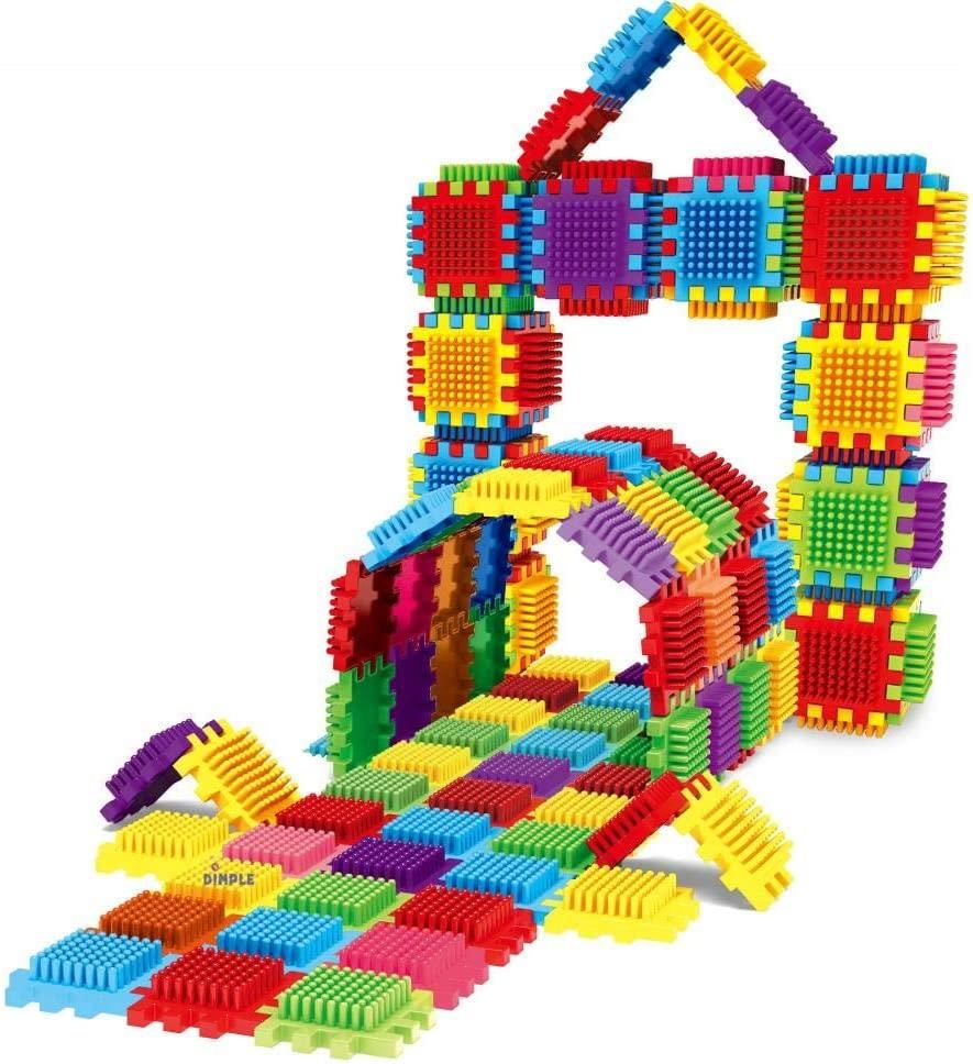 Malplay Klocki Konstrukcyjne Wafle Kreatywne Do Budowania Jeżyki 140El. 221388 - zdjęcie 9 Malplay Klocki Konstrukcyjne Wafle Kreatywne Do Budowania Jeżyki 140El. 221388
