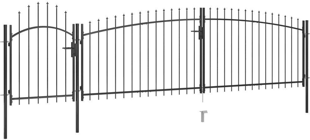 Vidaxl Brama Ogrodzeniowa Z Grotami 5X1,75M (146323) - zdjęcie 2 Vidaxl Brama Ogrodzeniowa Z Grotami 5X1,75M (146323)