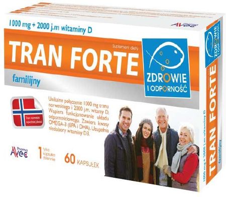 Avec Pharma Tran Familijny Forte, 60 kapsułek