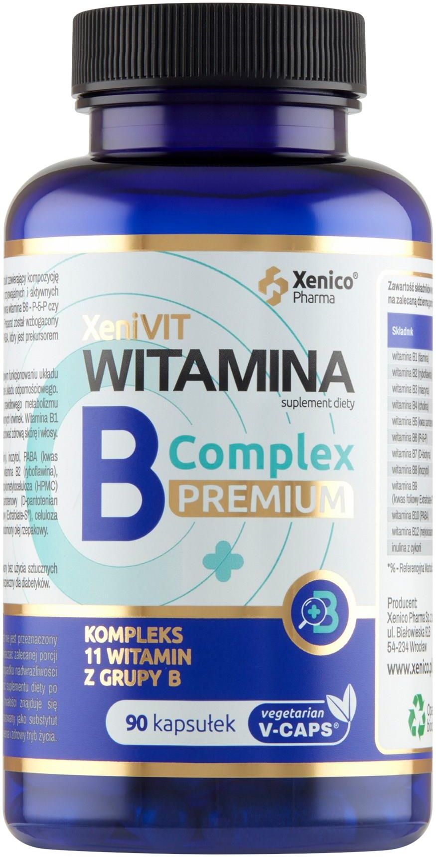 XeniVIT Witamina B Complex Premium 90 Kaps - Opinie I Ceny Na Ceneo.pl