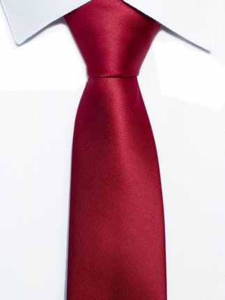 Krawat klasyczny czerwony
