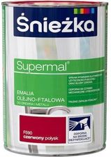 Zdjęcie Śnieżka Supermal Emalia Olejno-Ftalowa F590 Czerwony 0,8L - Aleksandrów Kujawski