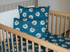 Zdjęcie Hevea Prześcieradło Milusie 70x160 Milusie Corgi granat - Piotrków Kujawski