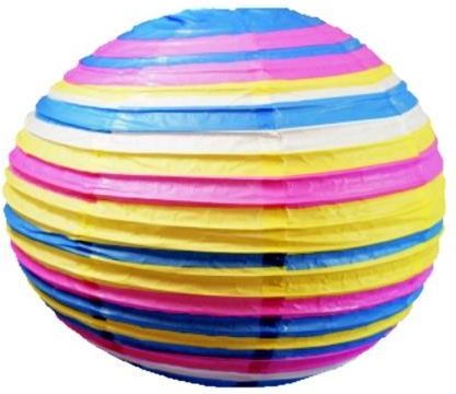 Candellux papierowy kokon kula 40 różowo-niebieska 31-16044 (LAM3116044)