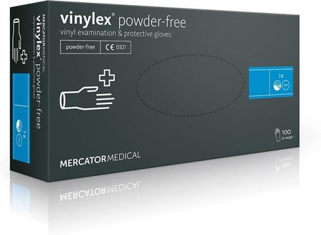 Rękawice winylowe bezpudrowe Vinylex Powder Free (M)