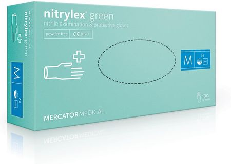 Rękawiczki nitrylowe Nitrylex Green (XS)