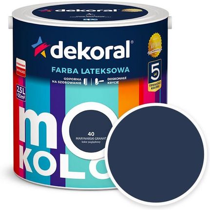 Dekoral Moc Koloru Marynarski granat 2,5L