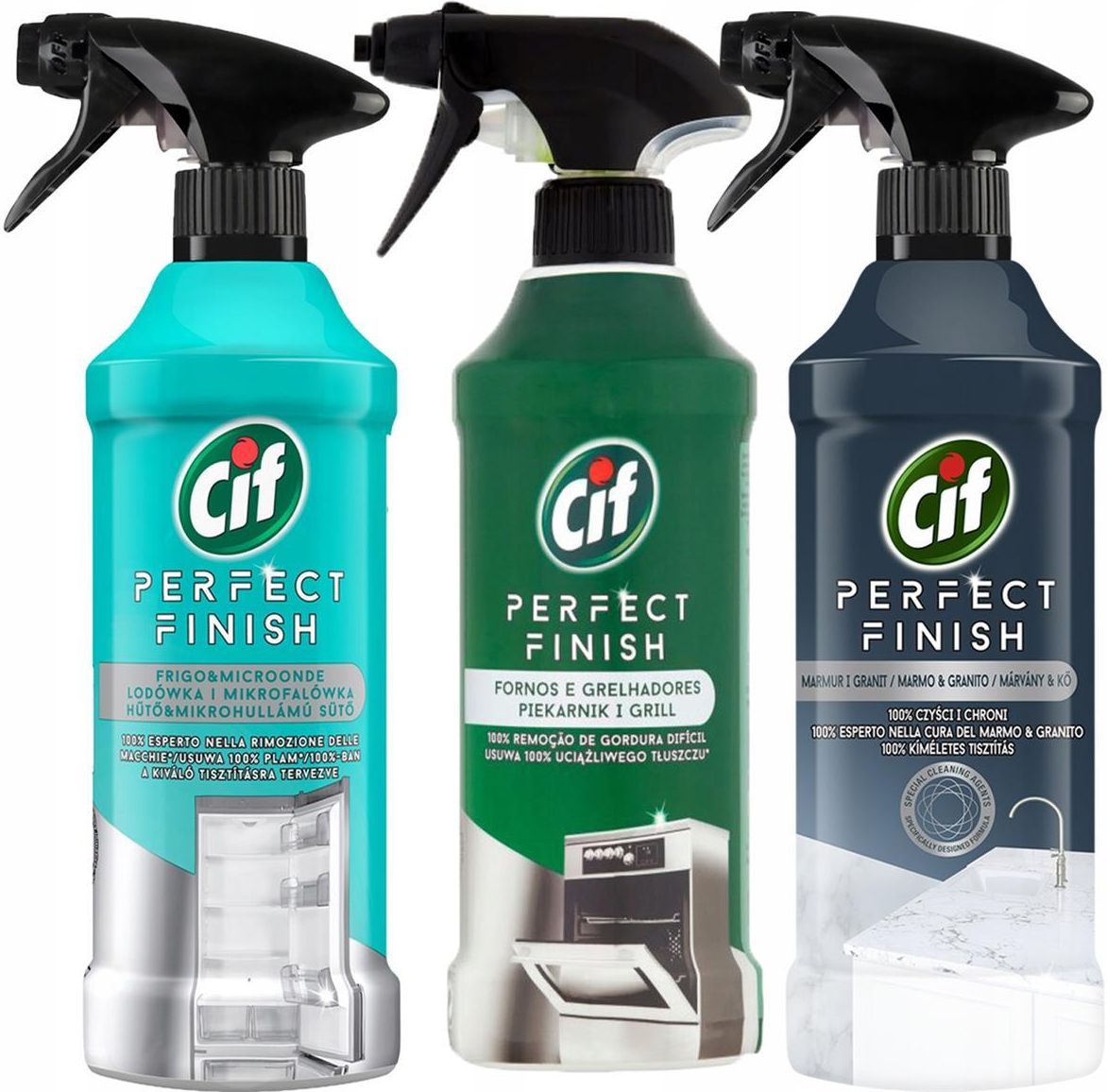 1 o 2 confezioni di detergente spray Cif Perfect Finish