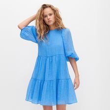 Reserved - Sukienka z odkrytymi plecami - Niebieski - Ceny i opinie -  