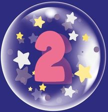 Zdjęcie Tuban Balon 45Cm Dla Dziewczynki Cyfra 2 - Myślibórz