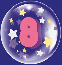 Zdjęcie Tuban Balon 45Cm Dla Dziewczynki Cyfra 8 - Myślibórz