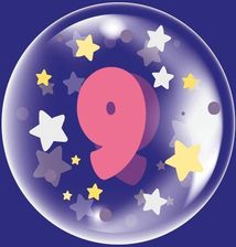 Zdjęcie Tuban Balon 45Cm Dla Dziewczynki Cyfra 9 - Myślibórz