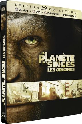 Rise of the Planet of the Apes (Geneza planety małp) (steelbook) [Blu-Ray]+[2xDVD]