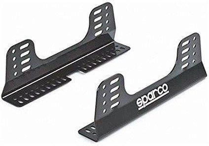 SPARCO BOCZNY WSPORNIK DO FOTELA WYŚCIGOWEGO CZARNY STAL (3 MM) (400 MM) (2 PCS)