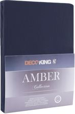 Zdjęcie Decoking Prześcieradło Bawełniane Amber Navyblue 160-180X200+30 - Pajęczno