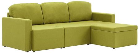 Elior Rozkładana sofa modułowa zielona   Lanpara 4Q 13485