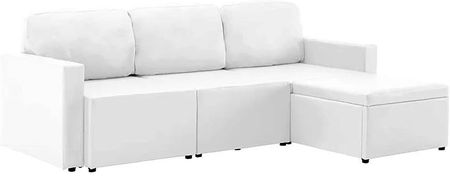 Elior Rozkładana sofa modułowa biała   Lanpara 4Q 13499