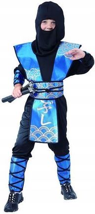 Strój Ninja Niebiesko-Czarny Wojownik 116