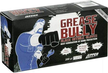 Grease Bully Rękawice Nitrylowe Czarne Moto R.Xl