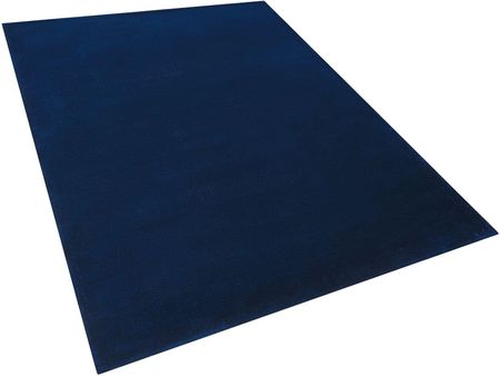 Beliani Ręcznie tkany dywan z wiskozy niebieski 160 x 230 cm chodnik do salonu Gesi II