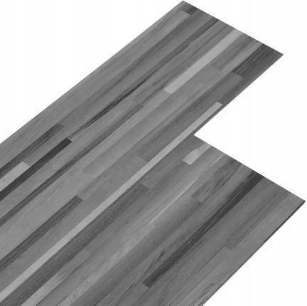 Panele podłogowe PVC, 5,02 m², 2 mm, samoprzylepne, szare paski