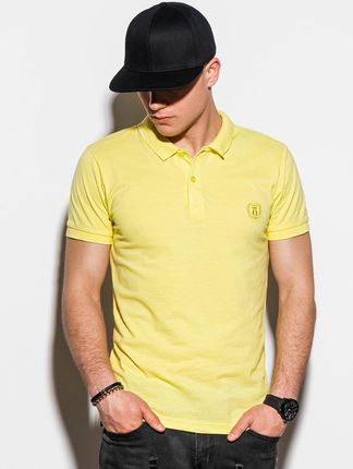 Ombre Clothing Koszulka męska Polo bez nadruku S1048 - jasnożÓłta - S - Ceny i opinie T-shirty i koszulki męskie XGWP Ombre Clothing Koszulka męska Polo bez nadruku S1048 - jasnożÓłta - S - Ceny i opinie T-shirty i koszulki męskie XGWP