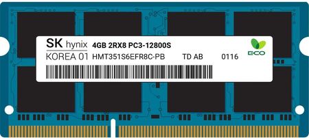 Hynix 4GB DDR3 PC3-12800S 1600 MHz SODIMM (HMT351S6EFR8CPB)