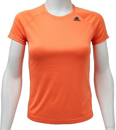 adidas D2M Tee BS1921 Koszulka, T-shirt Damski pomarańczowy