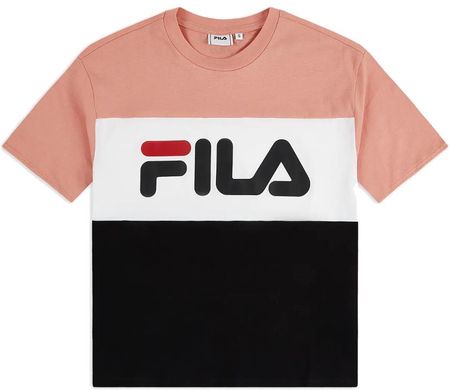 Fila Allison 682125-A887 Koszulka, T-shirt Damski Różowy, biały, czarny