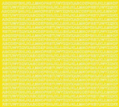 Litery samoprzylepne z połyskiem, żółte, 5 mm