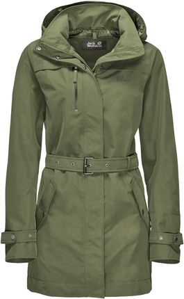 Jack Wolfskin Płaszcz Damski Kimberley Coat Light Moss Ceny i