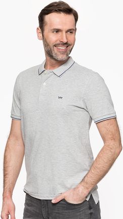 Lee Pique Polo Sharp Grey Mele - Ceny i opinie T-shirty i koszulki męskie ZLJG Lee Pique Polo Sharp Grey Mele - Ceny i opinie T-shirty i koszulki męskie ZLJG