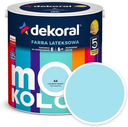 Dekoral Moc Koloru Lazurowy błękit 2,5L