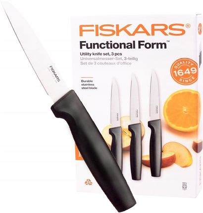 Fiskars Functional Form Zestaw 3 Noży Do Skrobania 1057563