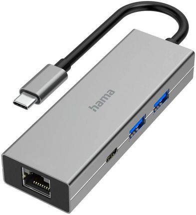 Hama Multiport USB-C 2xUSB-A 3.2 1xtTyp-C 1xLan (200108)