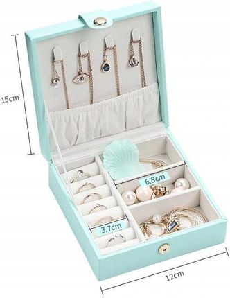 Kuferek Pudełko Na Biżuterię Lelani Premium Mięta