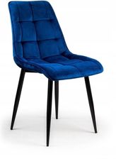 Krzesło Chic Velvet Granatowy Aksamit Welur Signal  9595214570 - Krzesła