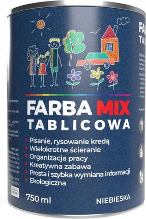 Inchem Farba Mix Tablicowa Niebieska 0,75L