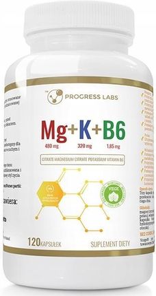 Progress Labs Mg + K + B6 - 120 kaps.