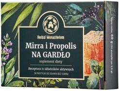 Zdjęcie Herbal Monasterium Mirra i Propolis na gardło 24 pastylek do ssania - Rypin