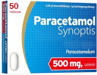 Paracetamol Synoptis 500 mg 50 tabl