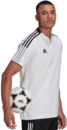 Koszulka piłkarska męska Tiro 21 Polo adidas (biała) - Ceny i opinie T-shirty i koszulki męskie PFGY