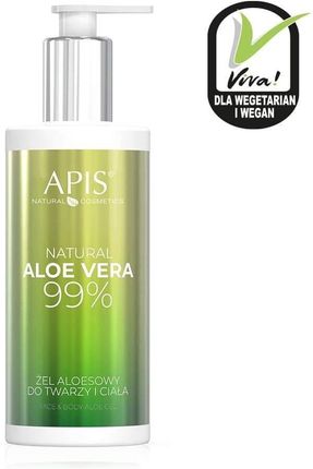 APIS Aloe Vera 99% Żel Aloesowy do Twarzy i Ciała 300ml