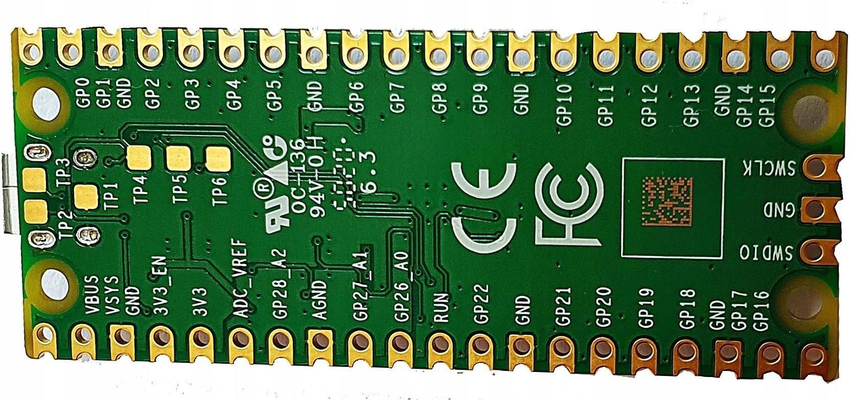 RASPBERRY PI PICO + GOLDPINY - zdjęcie 1 RASPBERRY PI PICO + GOLDPINY